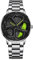 RWXCOW Herren Uhr Automatik Wasserdicht Herrenuhr Hohl Quarzuhr Motorsport Herren Armbanduhr Titan Edelstahl/Lederarmband Uhren Herren （E-Stahlbandsilber）