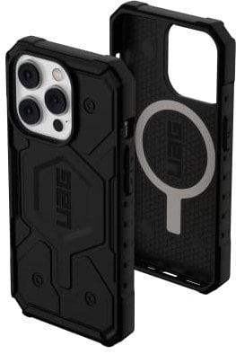 URBAN ARMOR GEAR UAG Designed for iPhone 14 Pro Case Black 6.1 Pathfinder Built-in Magnet Compatible with MagSafe Charging Slim Lightweight Shockproof Dropproof Rugged Protective Cover