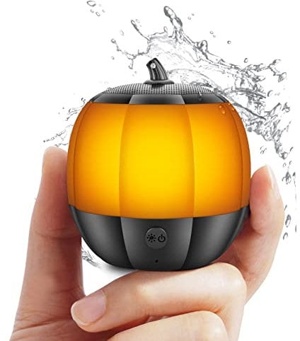LFS Portable Bluetooth Speaker with Lights, Waterproof Mini Wireless Speaker, TWS Stereo Pairing, Built In Microphone, for Outdoor, Travel, Home