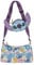 Disney Stitch Sac à main pour femme avec porte-monnaie Motif ananas et feuilles de palmier, multicolore, Taille unique