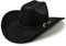 FLUFFY SENSE. Cowboyhut für Damen und Herren mit formbarer breiter Krempe - Filzhut für Cowboys und Cowgirls, Rabenschwarz, M-L