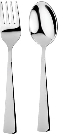 Ahimsa Stainless Steel Kids Utensil Set, Classic, 2-Piece Set