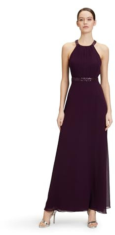 Vera Mont Damen 0144/4825 Kleid, Shiny Aubergine, 38 EU
