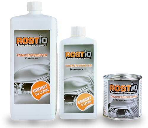 Rostio 1,5 Liter Tankentroster Plus 250ml Tankversiegelung Set Tankentrostung