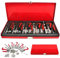 SUBTLETY Set di 131 attrezzi per la riparazione di filettatura, inclusi M5 M6 M8 M10 M12, inserti filettati, utensili da incasso, trapano a spirale e valigia, kit di riparazione professionale Helicoil