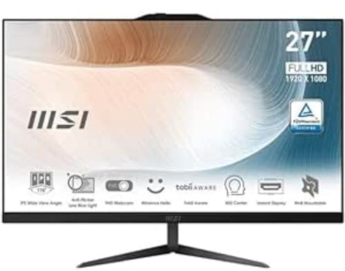 MSI Notebook brand PC AIO 27 Black AM272P 12M-417IT I5-1240P 8GB 512GB WIN 11 PRO