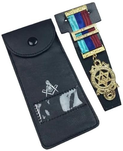 Schmucketui mit Freimaurer-Motiv, Schwarz, Größe S