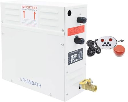 JIANGSS Macchina per Sauna Domestica, Generatore di Vapore Portatile, Generatore di Vapore per Bagno Domestico, Macchina per Sauna da Bagno, Fornello per Sauna,Sistema autodrenante, per Sauna,3kw