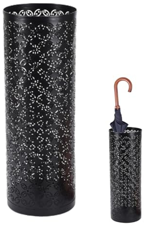 Renchey Porte Parapluies en Métal, Rond Porte Parapluie, Seau À Parapluie Créatif Creux, Porte Parapluies, Design Moderne, Support pour Parapluies pour Entrée Maison Bureau Hôtel