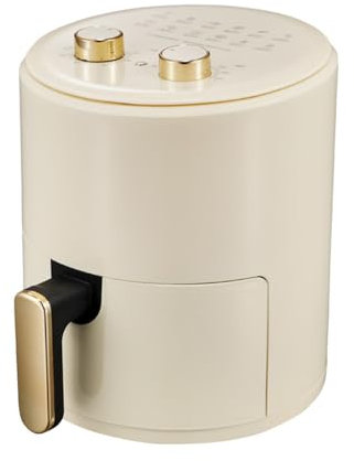 IkErna Fryer À Air 6L, Huile de Cuisson Réduite 80%, Contrôle de Température Réglable, Pot Non Strict, 1400W, Pour Plus de 6 Personnes/Blanc