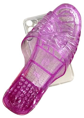 Gerrit Funny Prank Phone Case Odd BFF Jade Foot Slipper Shape Case For iPhone 15 14 13 12 11 Pro Max Cool Cosplay Clear Silicone Case (Size : For IPhone 14)