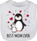 Shirtracer Baby Lätzchen - Mama - Best Mom ever - Pinguine - Unisize - Weiß - muddi muttertag pinguin mamas mutter muttertagsgeschenk mommy mother's day mutti mama's muttertagsgeschenke mami mother