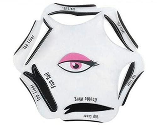 Eyeliner -Schablone 6 in 1 Eyelines Guide Template Cat Liner Make -up -Werkzeug für Augen Eyeliner Vorlage