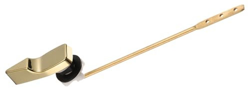 sourcing map Toilet Handle Replacement Kit, Universal Front Mount Toilet Handle Lever Side Mount Toilet Flush Handle Toilet Trip Lever, Gold