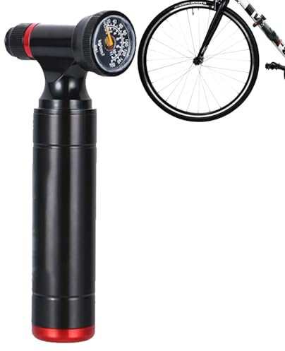 Pompa digitale per pneumatici | Gonfiatore per pneumatici senza fili | Compressore d'aria portatile per gonfiaggio pneumatici | Manometro digitale, batteria ricaricabile e ugelli multifunzione per un