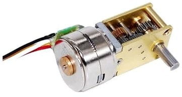FACSER DC 5V GM1218-15BY Stepper Electronic Starter Metal Gearbox Worm Gear Brushless 2-Phase-4-Wire for Intelligant Robot/Manipulator(21 1)
