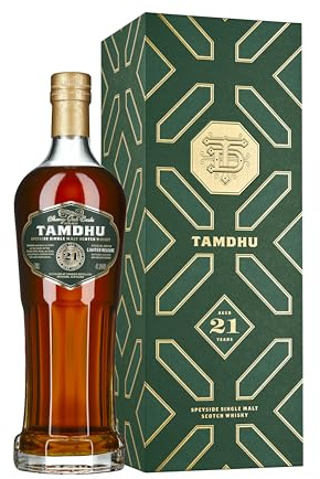Tamdhu 21 Year Old | 70cl 47.5% ABV | Speyside Single Malt Scotch Whisky | Matured Exclusively in Hand Selected Sherry Casks | Natural Colour | Ideal for Gifting and Collecting