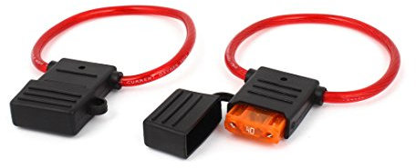BOOGHIGC 2 pièces 40A Porte-fusible à Lame étanche Rouge