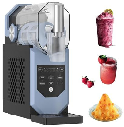 2L Professional Frozen Slushie Maker, Macchina per Fanciulla di Ghiaccio Commerciale, Nessun Ghiaccio Necessario, Rotazione a 360 ° Freezing Rapido, 5 Preset, Funzione di Pulizia Automatica