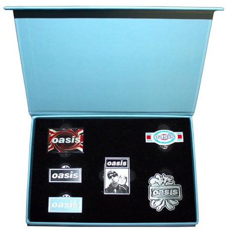 Oasis Band Logo Pin Badge Gift Set One Size