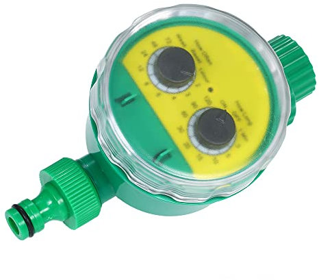 Outdoor Automatische Sprinkler -Bewässerungs -Timer Dual Disc Dual Outlet Sprinkler Controller Gartenfarm Rasenflächenschlauch Filter Wasseranstellung Handbuch Komponente Keine (UK Faucet Connection)