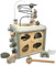 KIDSLINO Motorikwürfel aus Holz in Olive I Motorikspielzeug ab 1 Jahr personalisiert mit Name I Aktivitätswürfel als Geschenk zum 1. Geburtstag für Mädchen I Activity Cube ab 12 Monate