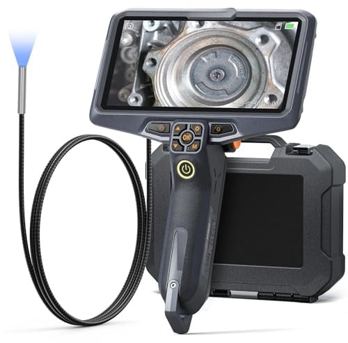 NTS600 Dreifach, Autofokus Inspektionskamera mit 6-Zoll-Bildschirm All-in-One-Lösung 1920x1080 Pixel Bilder und Videos (Dreifachlinse-7,9mm-1M)