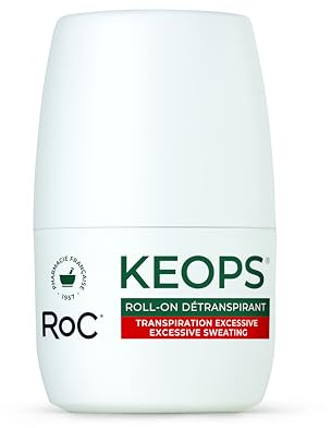 RoC KEOPS Anti-Transpirant-Behandlung, geruchloser Roll-On für übermäßiges Schwitzen, 30 ml