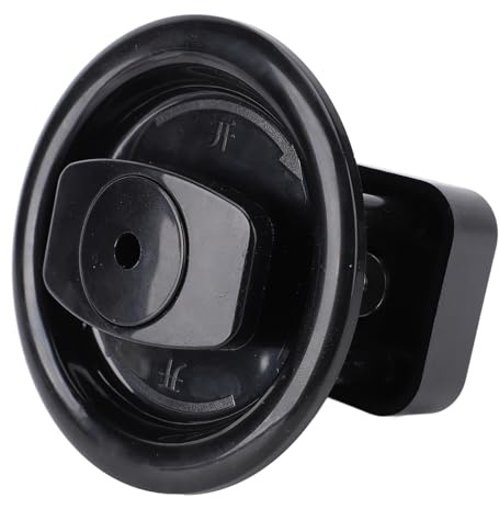 ZAICOLER Serrure de Porte de Salle de Bain Circulaire pour Camping-car, Durable, étanche, Camping-car, Yachts pour, Bateaux, 1 X Serrure de Porte de Salle de Bain Ronde, 5 Vis