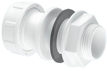 Mcalpine R4M Straight Overflow Tank Connector 19/23Mm Universal, White