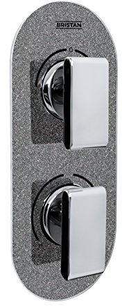Bristan mpiv2 shcdiv GG Glisten Metallic Pivot 2 verdeckte Dual Control Ventil und Umsteller, chrom/graphit