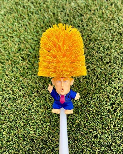Original Donald Trump Klobürste mit komplettem Körper sowie mit Halterung - Commander in Crap, Spaßartikel, Gadget