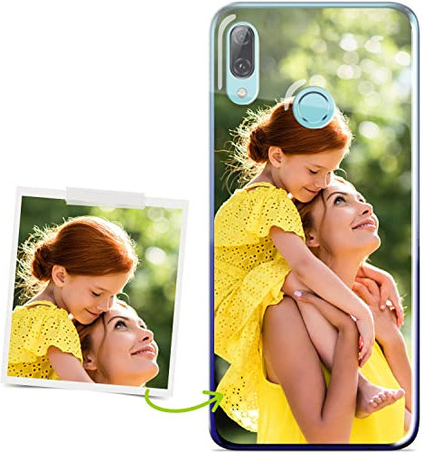 Coverpersonalizzate.it - Cover personalizzata compatibile per Huawei P Smart 2019 con la tua foto o la tua frase - Custodia personalizzata in tpu trasparente