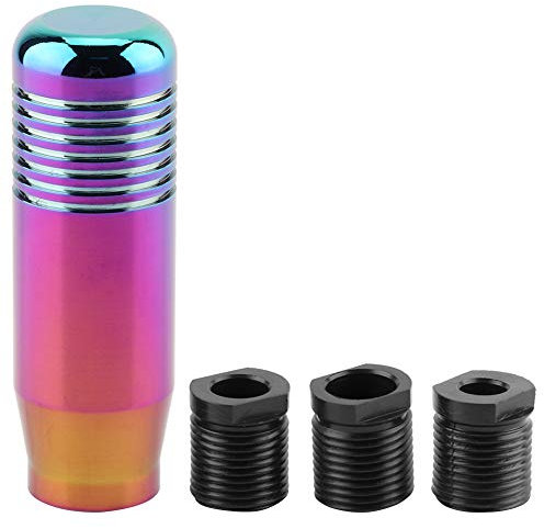 Schaltknauf, Universal Auto Handknopf Schalthebelgriff Schalthebelhebel Automatische Änderung mit Adaptern(Farbig)