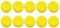 10 piezas de goma de silicona analógica antideslizante para el pulgar de los pulgares, joystick de la cubierta para PS2, PS3, PS4, Xbox 360, Xbox One, mando Wii (amarillo)