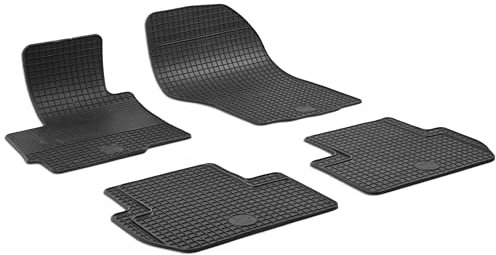 WALSER DirtGuard Gummi Fussmatten Auto für Mitsubishi ASX Facelift 2015-Heute, 100% passgenaue Auto Fußmatten, robuste Universal Fußmatte Auto, Gummimatten Auto