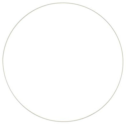 GLOREX 6 1294 213 - Metallring zum Basteln mit Durchmesser ca. 60 cm, beschichtet in weiß, ideal für Traumfänger, Makramee, Wanddeko und Floristik