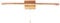 ACMHNC Holz Spiegelleuchte Bad Mit Zugschalter, IP44 LED Badlampe Spiegellampe Badezimmer, 10W Rustikal Holz Wandleuchte Innen Mit Schalter,750Lm, 55cm Schminklicht Für Spiegel Schminktisch,6000k