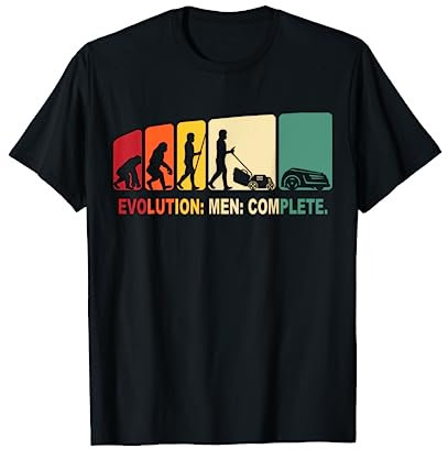 Mähroboter Garten Evolutions Rasenroboter Männer Kleingarten T-Shirt
