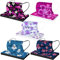 50 Stück Erwachsene Mundschutz Einweg 3 lagig mit Motiv Bunt schwarz Blume Schmetterling Mund und Nasenschutz Halstuch ,Atmungsaktive Bandana Schals Halstuch für Männer Frauen (17,5 x 9,5 cm, A9)
