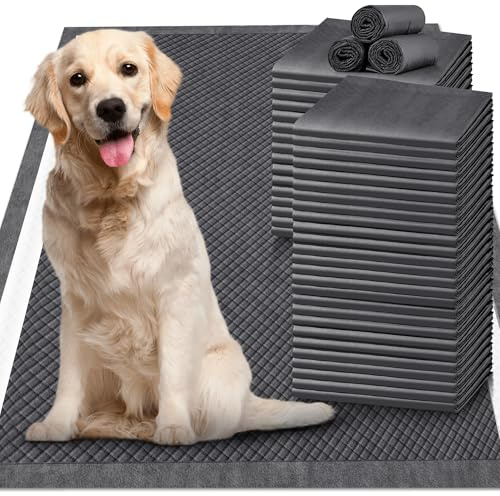 Gimars XXL Holzkohle-PIPI-Pads für Hunde, verdickt, 9 Schichten, Hunde-PIPI-Pads, auslaufsichere Welpen-Trainingspads, schnell trocknende Holzkohle-Welpen-Pad