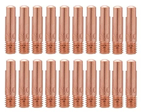 Anawkaia Lötspitze, Kupferkontakt, Lötspitze, Lötspitze, Kupferkontakt, für Schweißgeräte, 15 AK MIG MAG (0,8 x 25 mm) 20 Stück