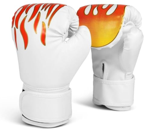 Flexzion Boxningshandskar för barn i 3-8 åldrar för alla ändamål träning boxningssäck vantar med omslutande stöd, UFC sparring kickboxning sandväska sport fitness träningsutrustning pojkar barn