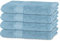 BANANALU 4er Set Handtücher 100% Baumwolle 50x100 Qualität 450g/m2, Hellblau, Placid Blue 15-3920