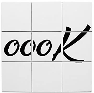 Fabulous Oook - Piastrelle decorative in ceramica, 20 x 20 cm, confezione da 9 pezzi