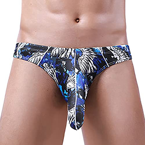 CEWIFO Sexy Men 's Elefant Plain Baumwolle Elephant Bulge Unterhose Niedrige Taille Unterwäsche Erotik Breite Taille Erotisch Pouch T Dessous Fitness U-Förmiger Höcker Elefanten Nase Briefs Ehemann