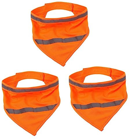 Ipetboom 3st Dreieckstuch Für Haustiere Hundehalstücher Reflektierender Hundeschal Fluoreszierender Katzenschal Reflektierender Schal Für Welpen Hundebandana Halsband Polyester Leuchtend