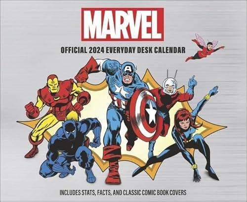 Marvel comics - Tagesabreißkalender 2024 - Heye-Verlag - Tischkalender für alle Fans der Original Marvel Comics! - 14,8 cm x 12 cm