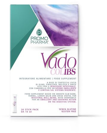 Vado Colibs - Integratore Alimentare - A Base di Estratti di Olmo, Finocchio, Melissa e Anice - per Favorire il Benessere Intestinale - 30 stick pack da 10 ml