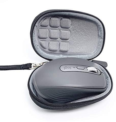 AMZLORD Étui de protection rigide Sac de rangement de Pochette de transport durable en pour souris sans fil Lo-gitech MX Anywhere 3, anti-poussière, anti-choc et anti-humidité